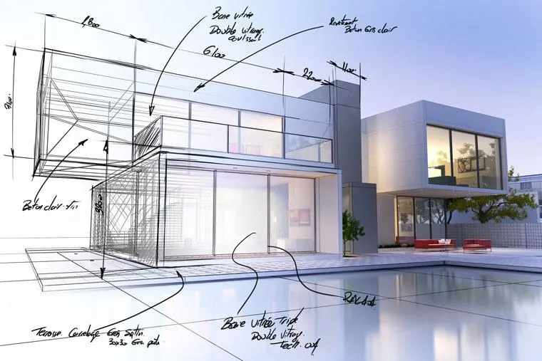 Conceptual architectural design image from the company portfolio
